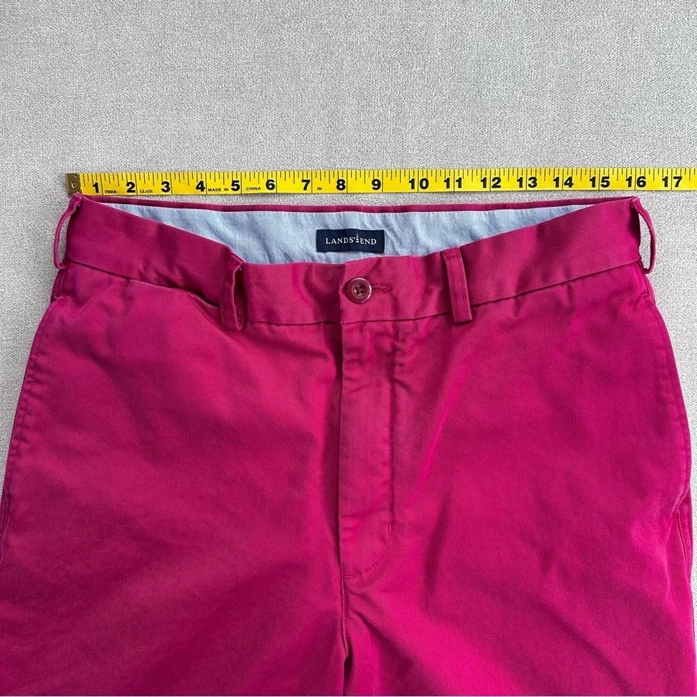 Lands' End Men's Bold Pink Chino Pants. Size 33 X 34